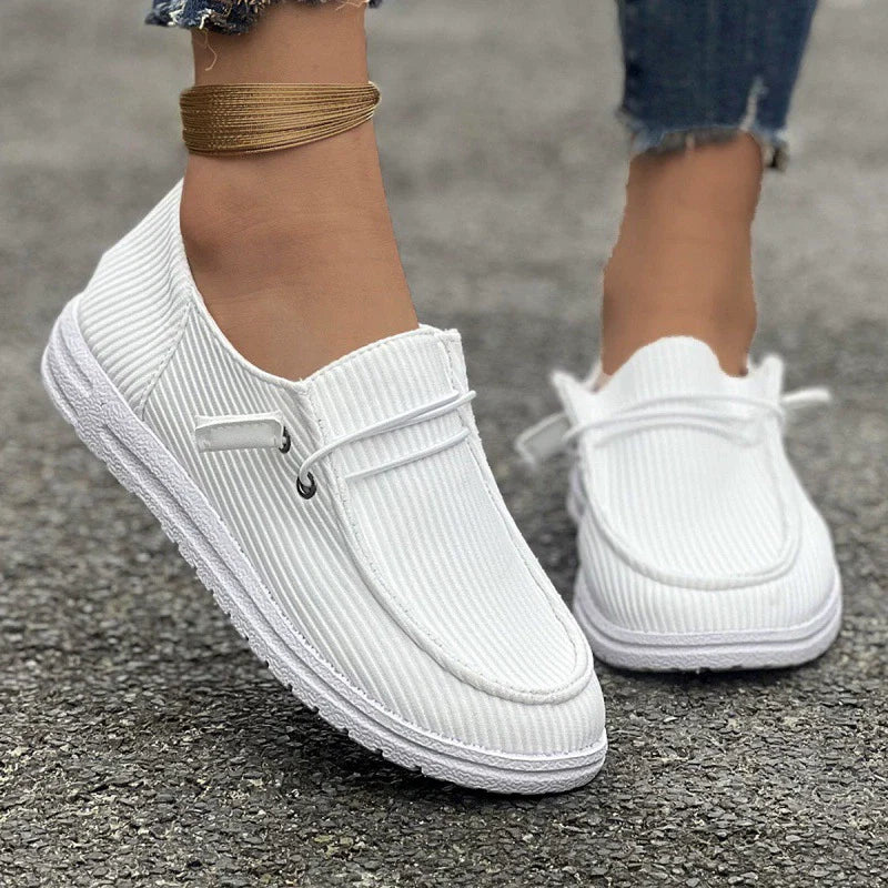 Large size casual shoes spring and autumn new flat-soled low-top loafers for women