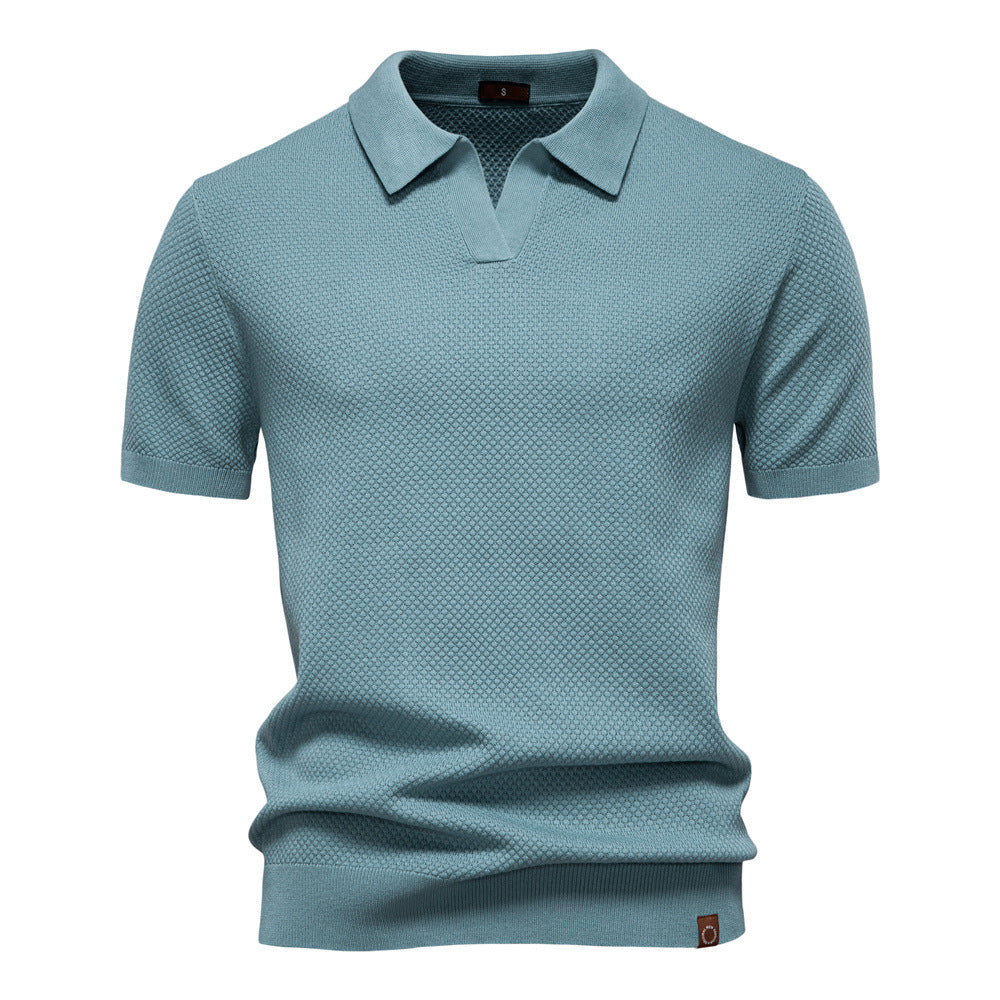 Ulrich – Gestructureerde Poloshirt - By Qivii