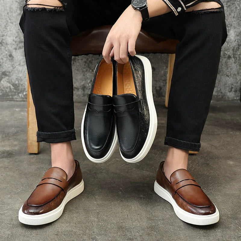 Large size men's casual loafers