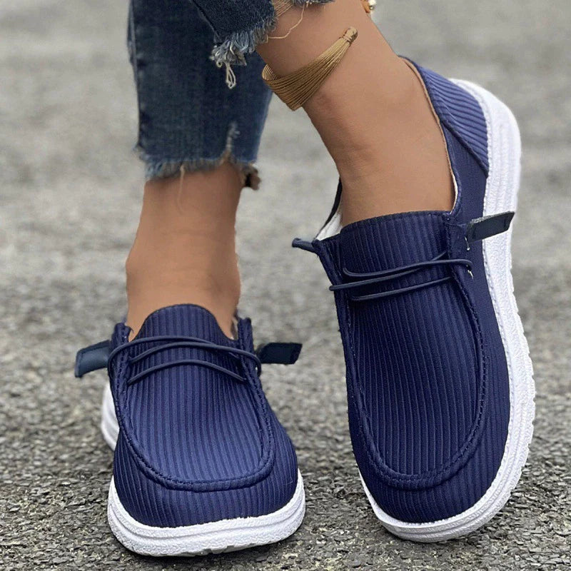 Large size casual shoes spring and autumn new flat-soled low-top loafers for women