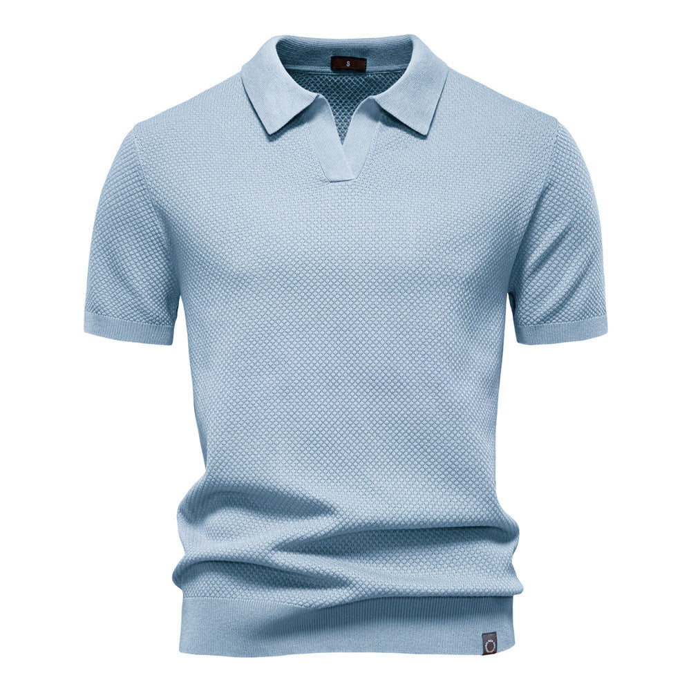 Ulrich – Gestructureerde Poloshirt - By Qivii
