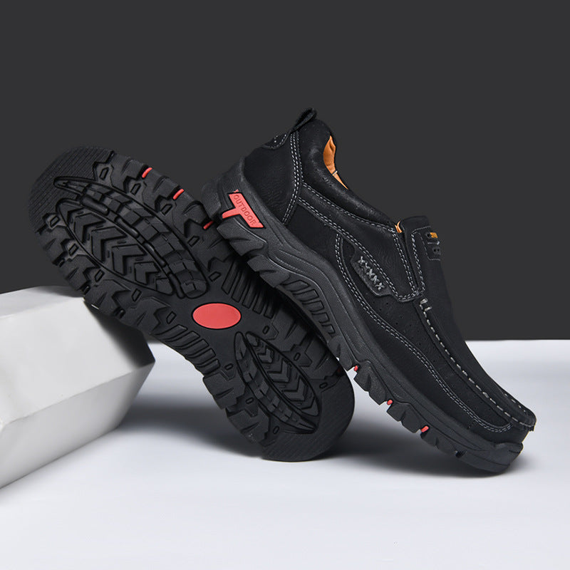 Men's Loafers Large Size Casual Shoes Non-slip Breathable Latex Insoles