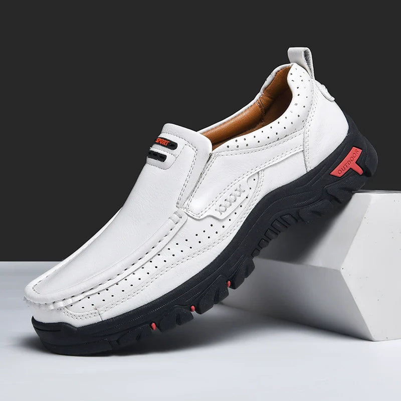Men's Loafers Large Size Casual Shoes Non-slip Breathable Latex Insoles
