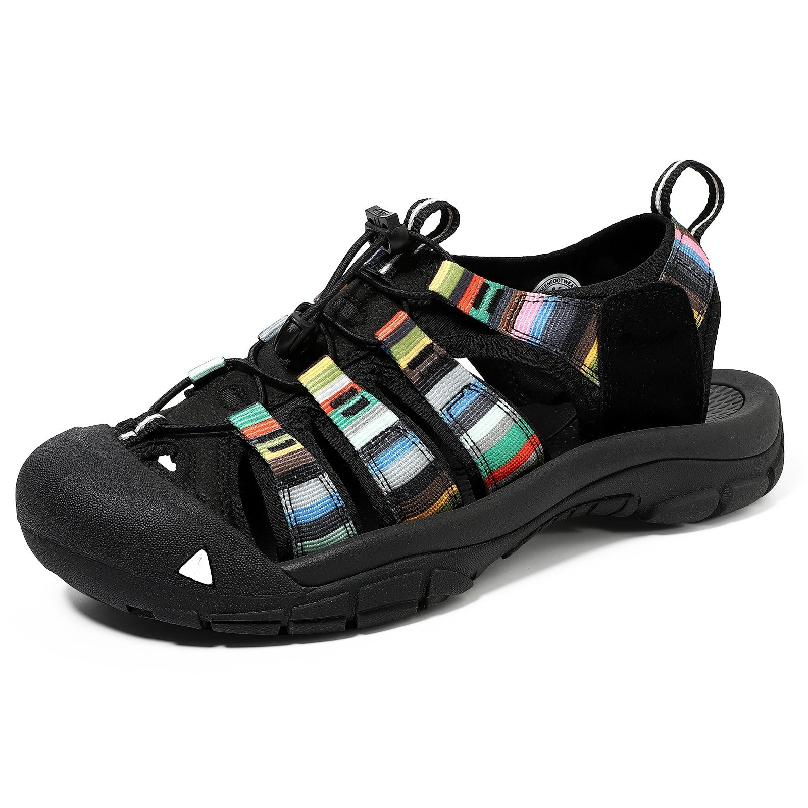 Mens Closed Toe Summer Sandals Handmade Multicolored Outdoor Beach Shoes