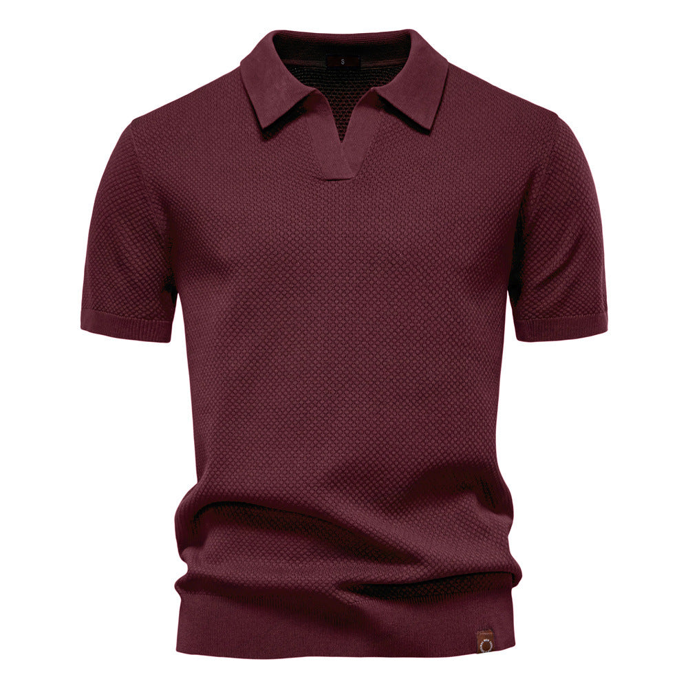 Ulrich – Gestructureerde Poloshirt - By Qivii