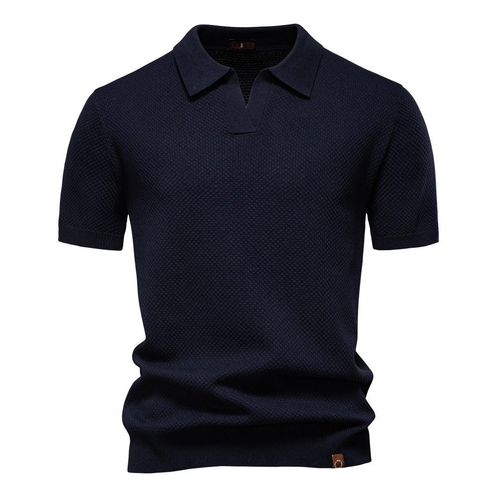 Ulrich – Gestructureerde Poloshirt - By Qivii