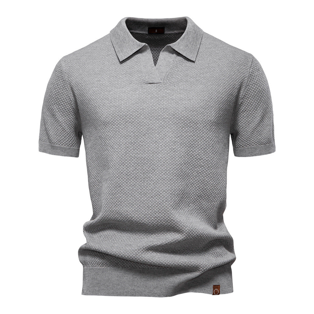 Ulrich – Gestructureerde Poloshirt - By Qivii