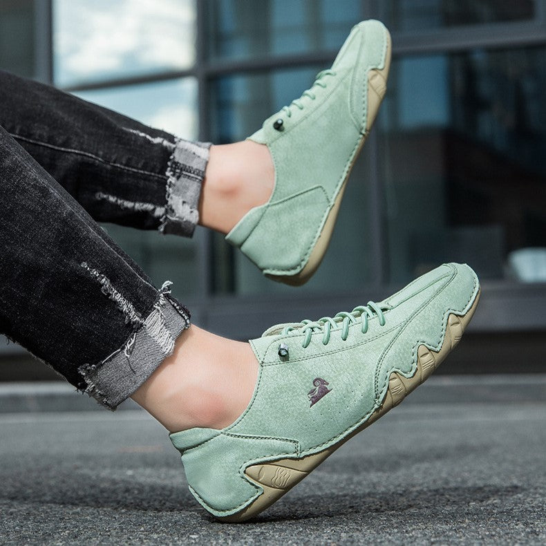 Men’s Octopus Low-Top Lace-Up Hand-Sewn Casual Boots