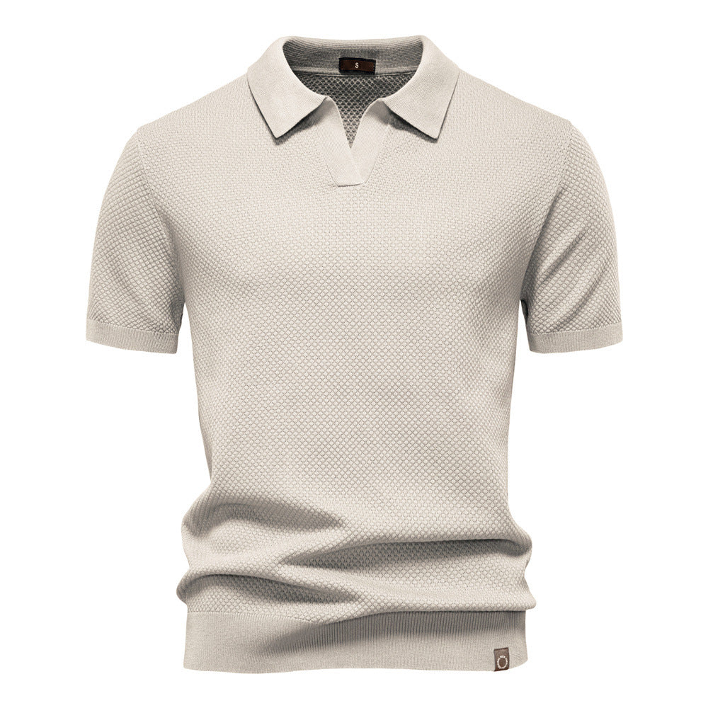 Ulrich – Gestructureerde Poloshirt - By Qivii