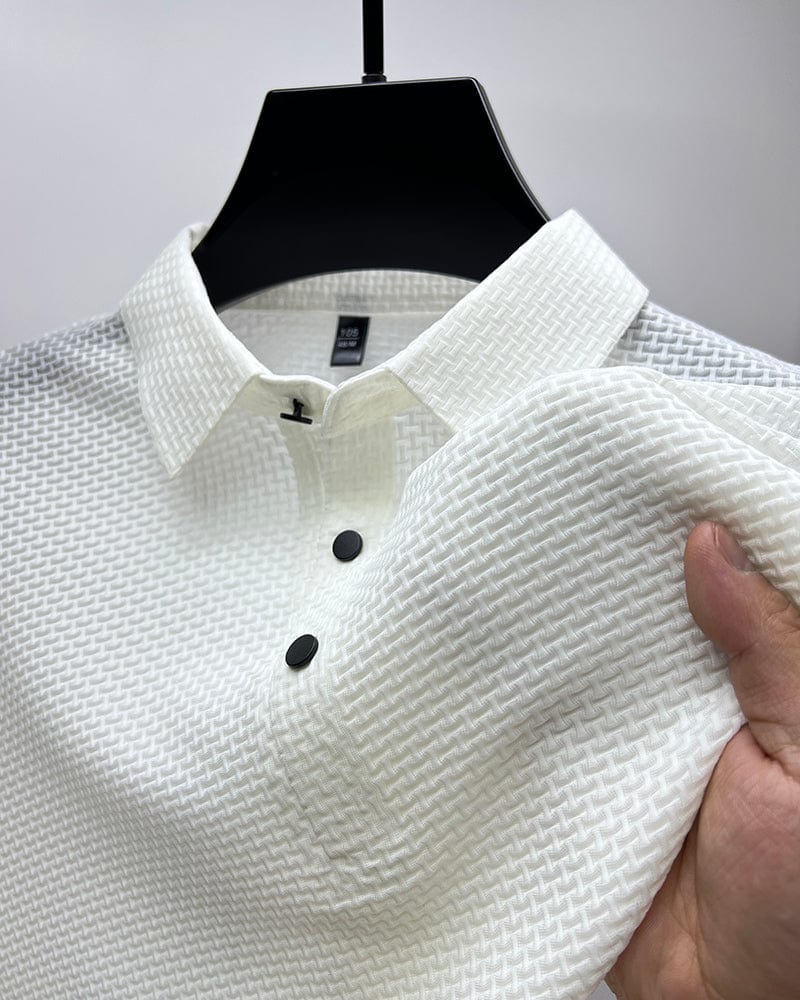 Prestigio Zijde Textuur T-Shirt - By Qivii