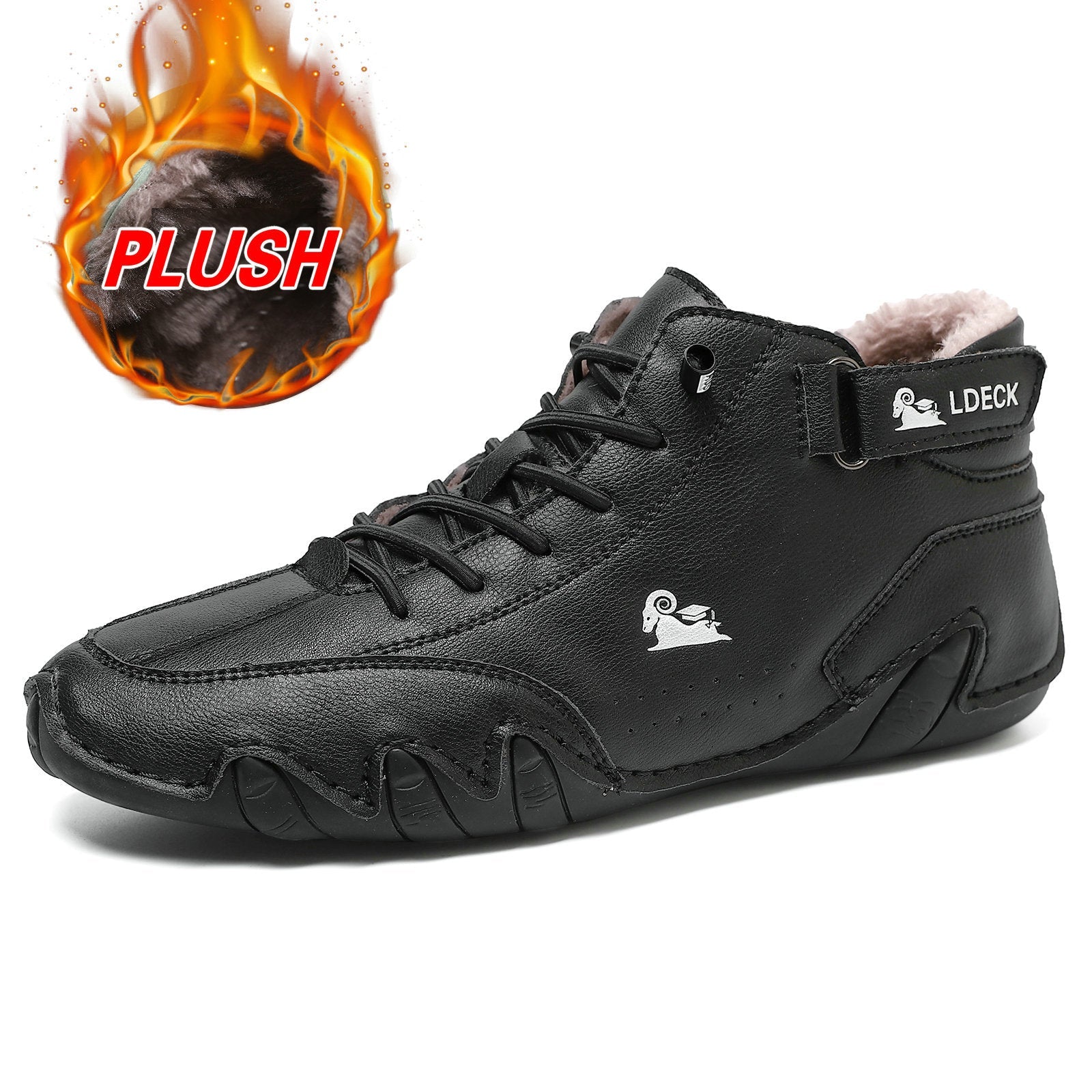Men’s Octopus High-Top Microfiber with Fleece Lining Martin Boots