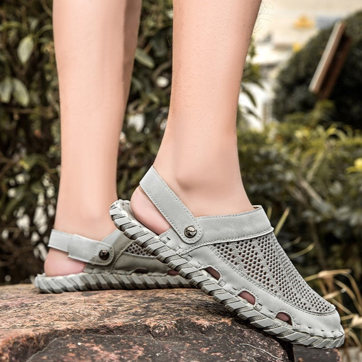 Men's 2025 Summer Genuine Leather Outdoor Beach Sandals