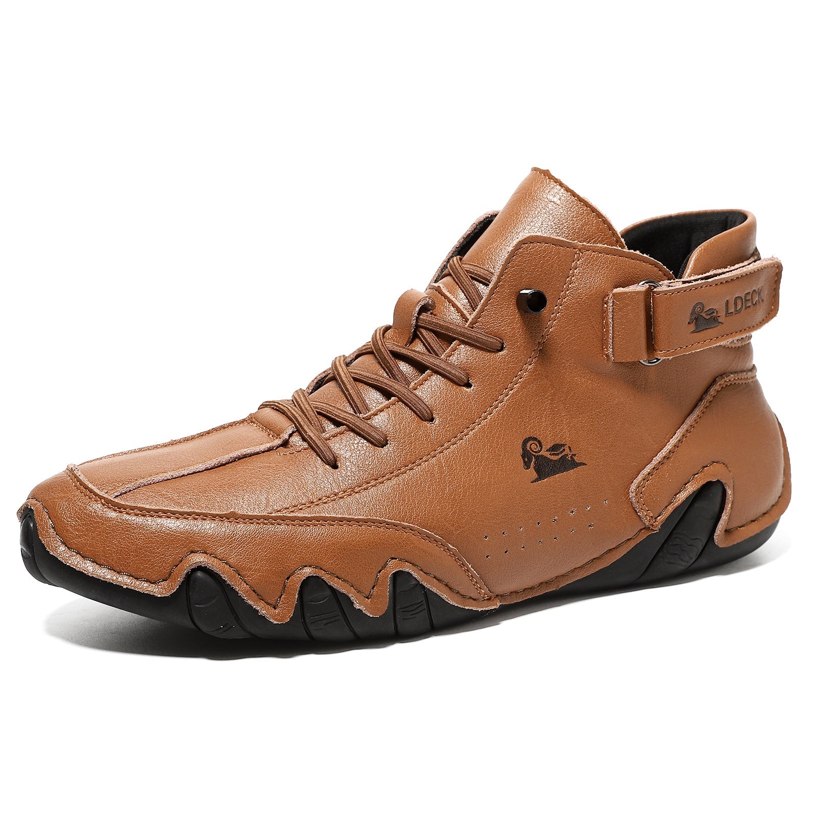 Men’s Octopus High-Top Lace-Up Hand-Sewn Leisure Boots