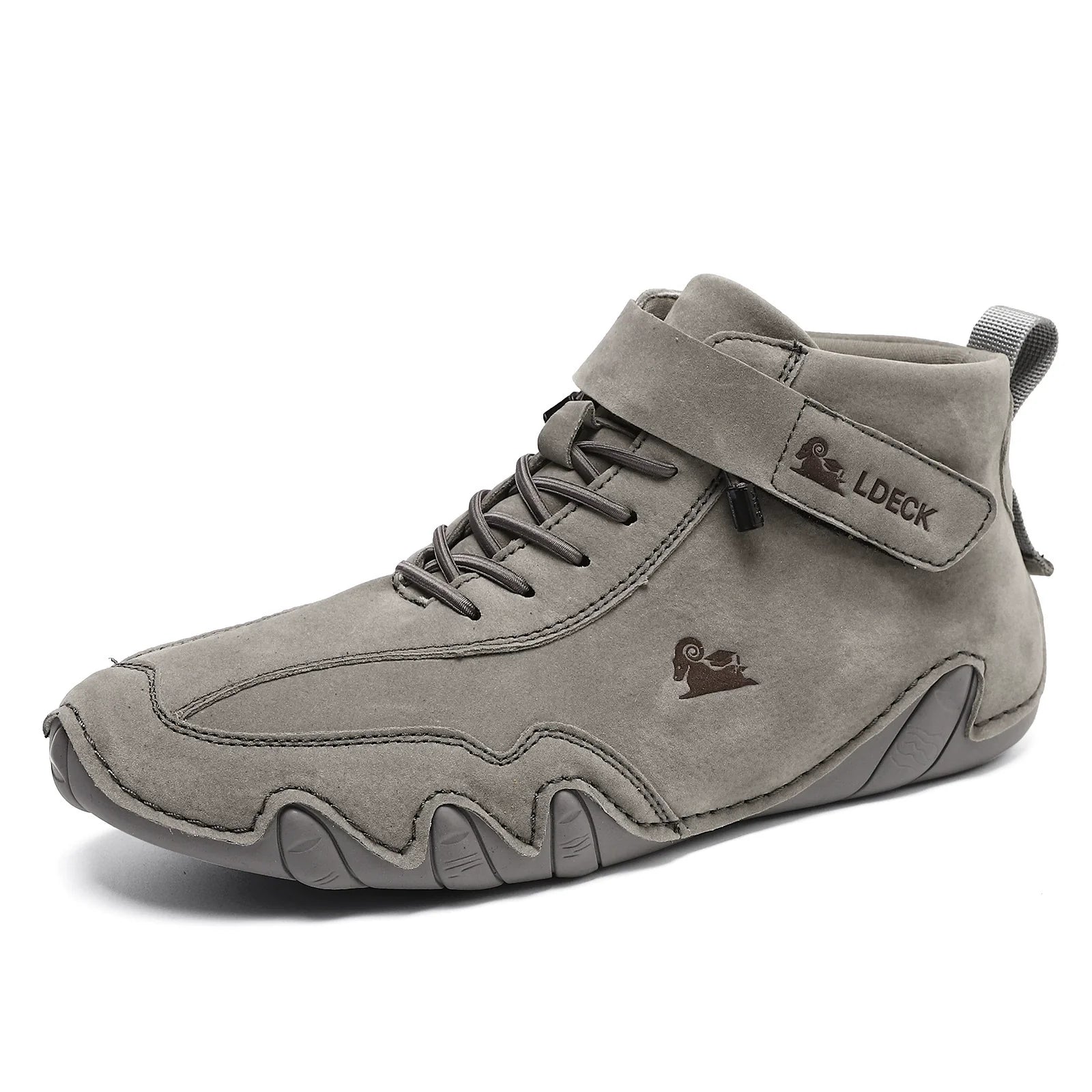 Men’s Octopus Handcrafted Lace-Up High-Top Combat Boots for Rugged Style and Durability
