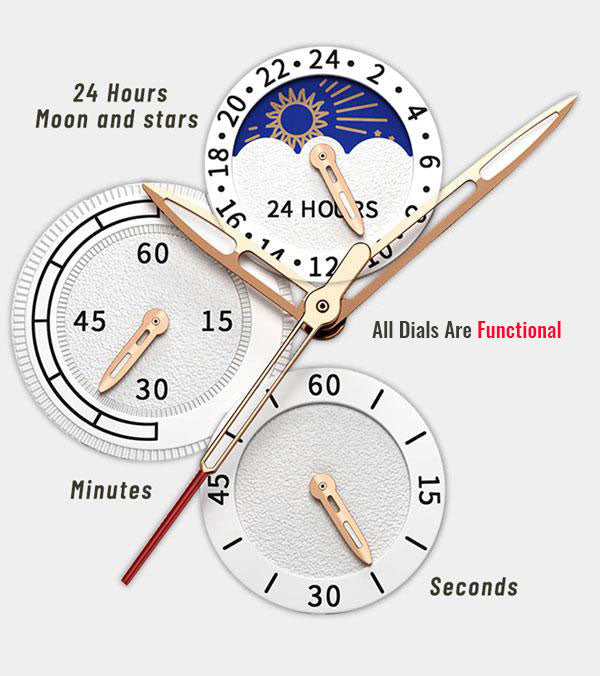 Premium Leren Quartz Horloge - By Qivii