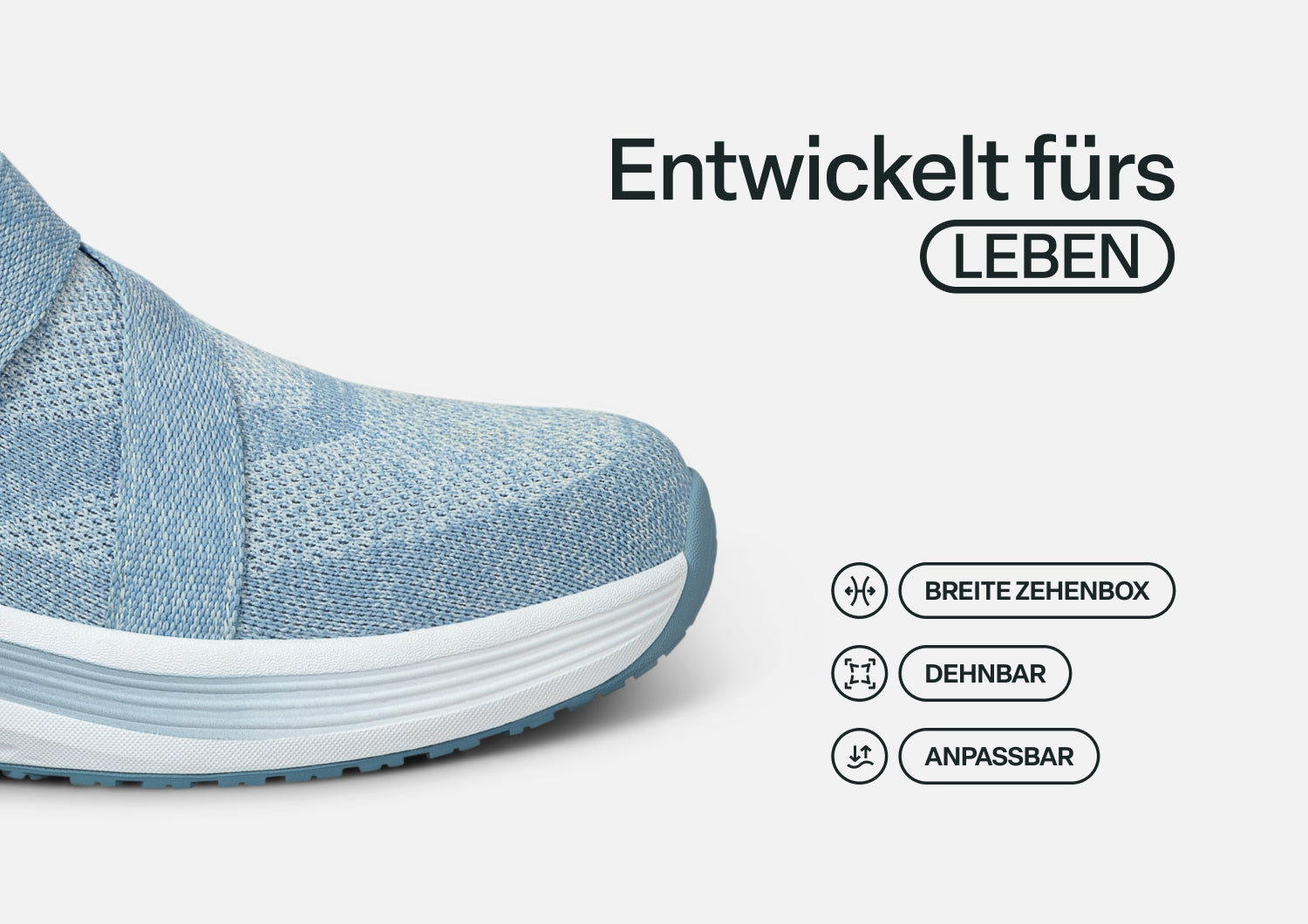 Naya - Leichter Komfort-Slip-On für aktive Tage - By Qivii