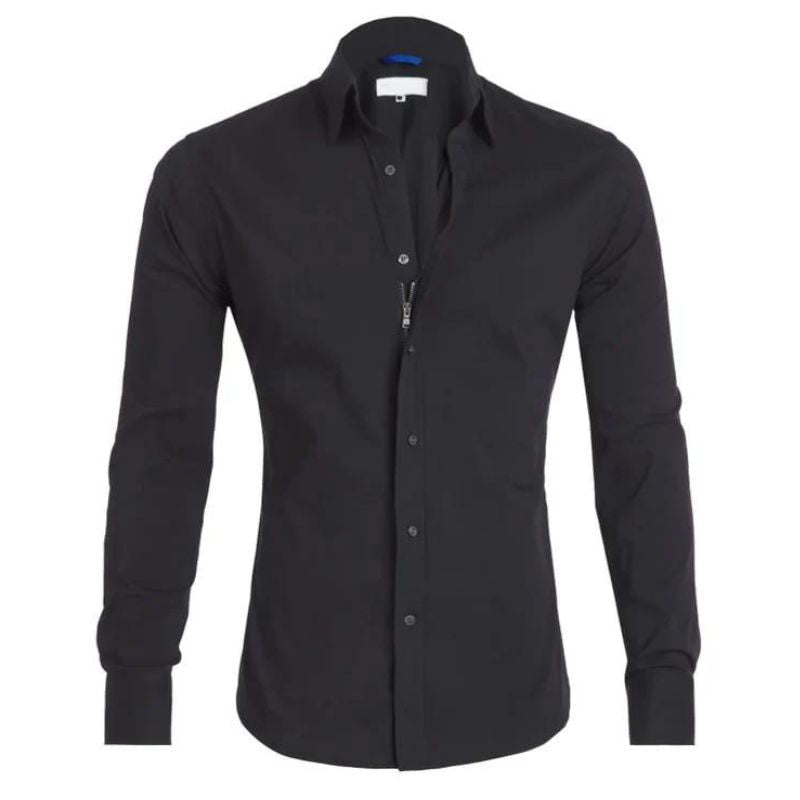 Apex™ Kreukvrije Zip-Up Shirt - By Qivii