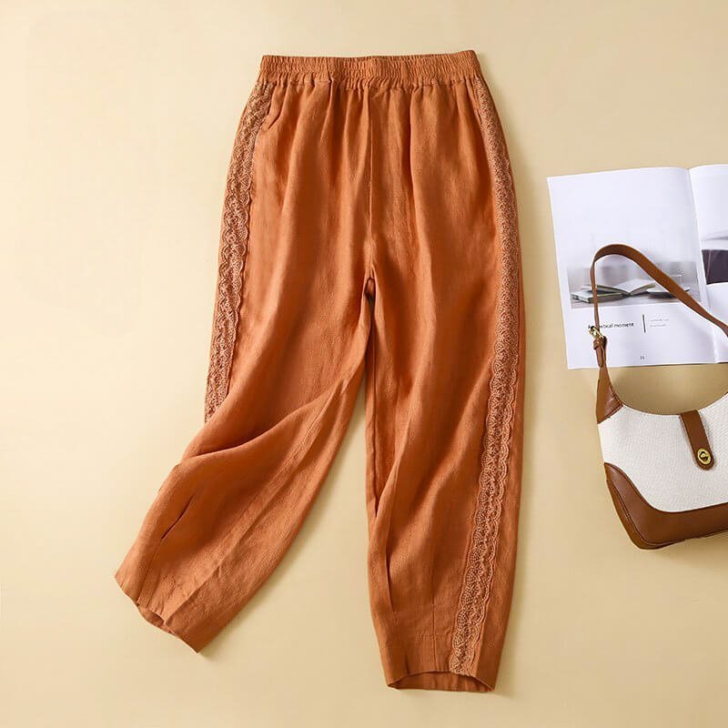 Laura Cotton-Linen Pants - By Qivii