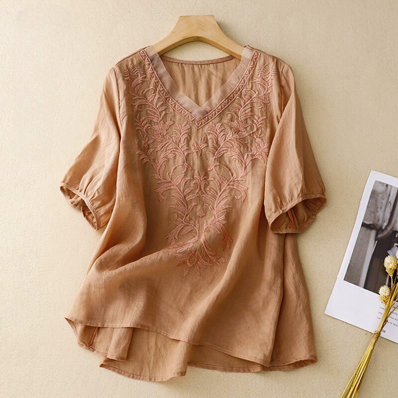 Daisy Cotton-Linen Shirt - By Qivii