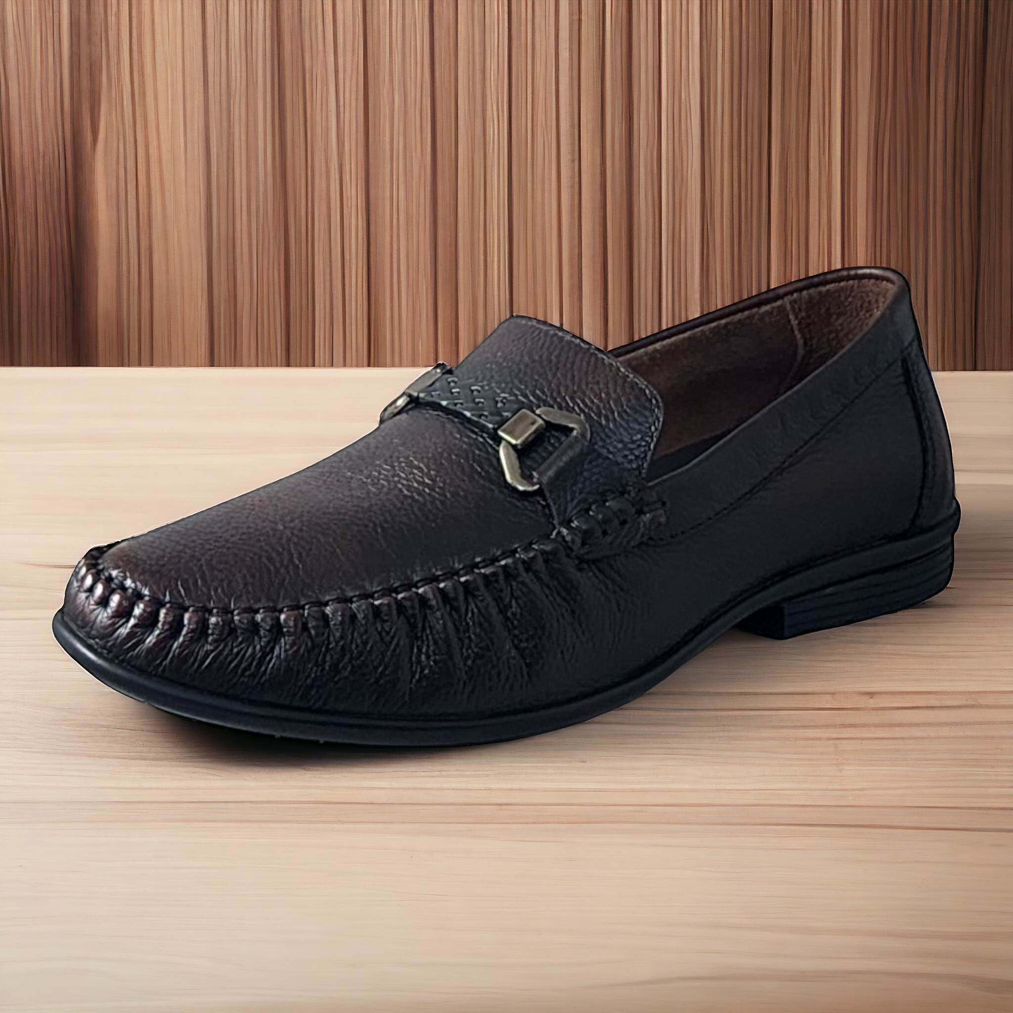 ZOOM 6622 BROWN Men's Loafers/Leather Shoes - qivii