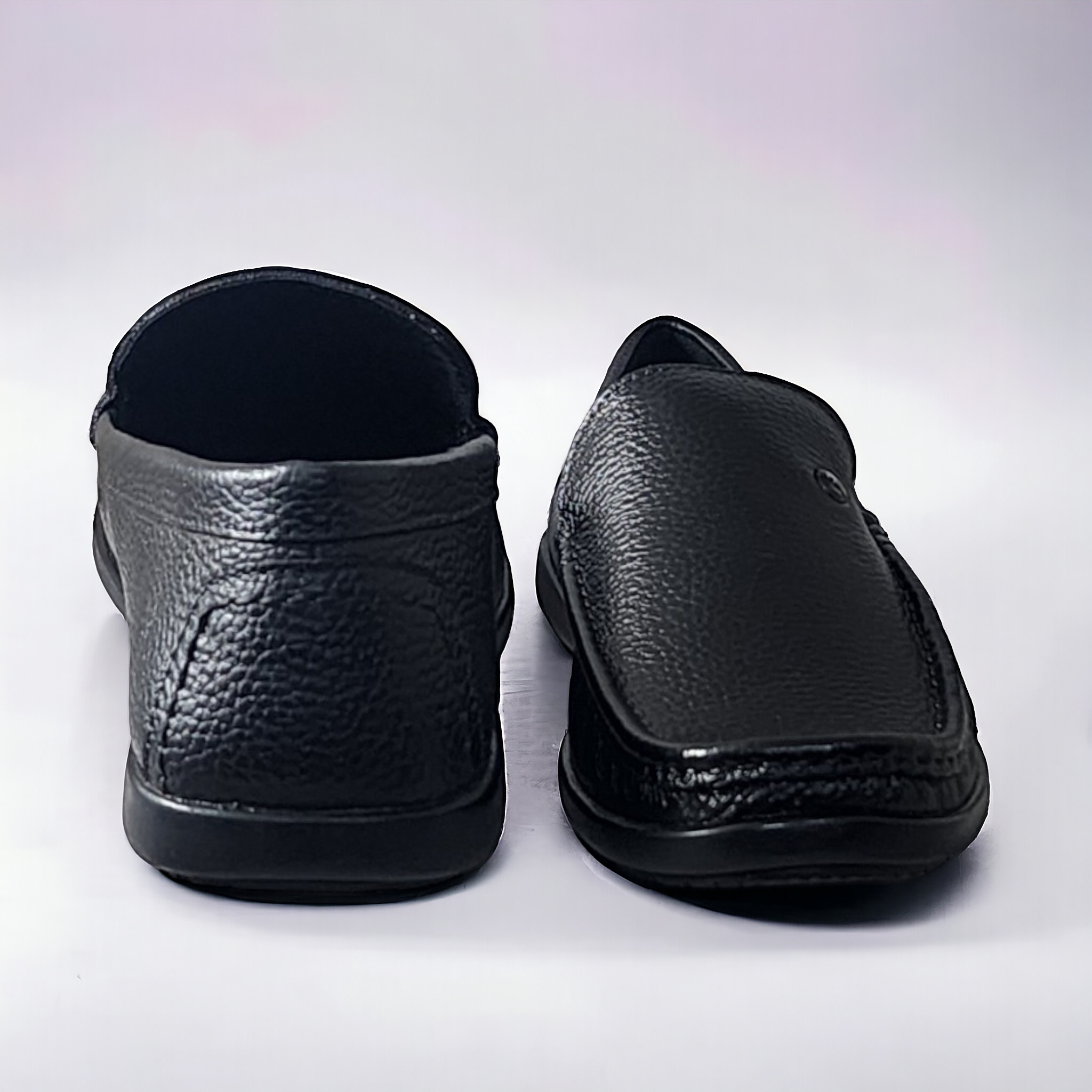 ZOOM D1315 BLACK Men's Loafers/Leather Shoes - qivii
