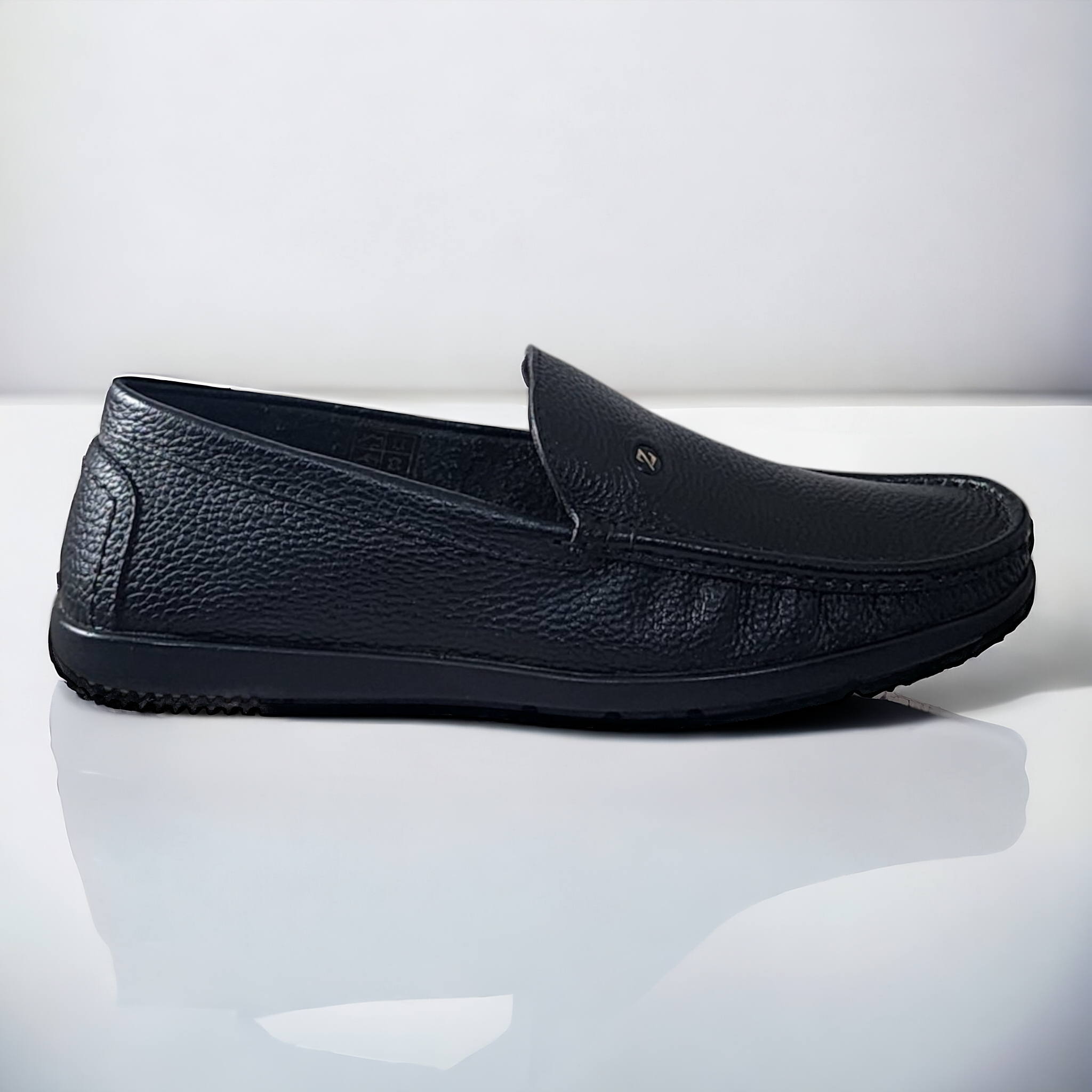 ZOOM D1315 BLACK Men's Loafers/Leather Shoes - qivii