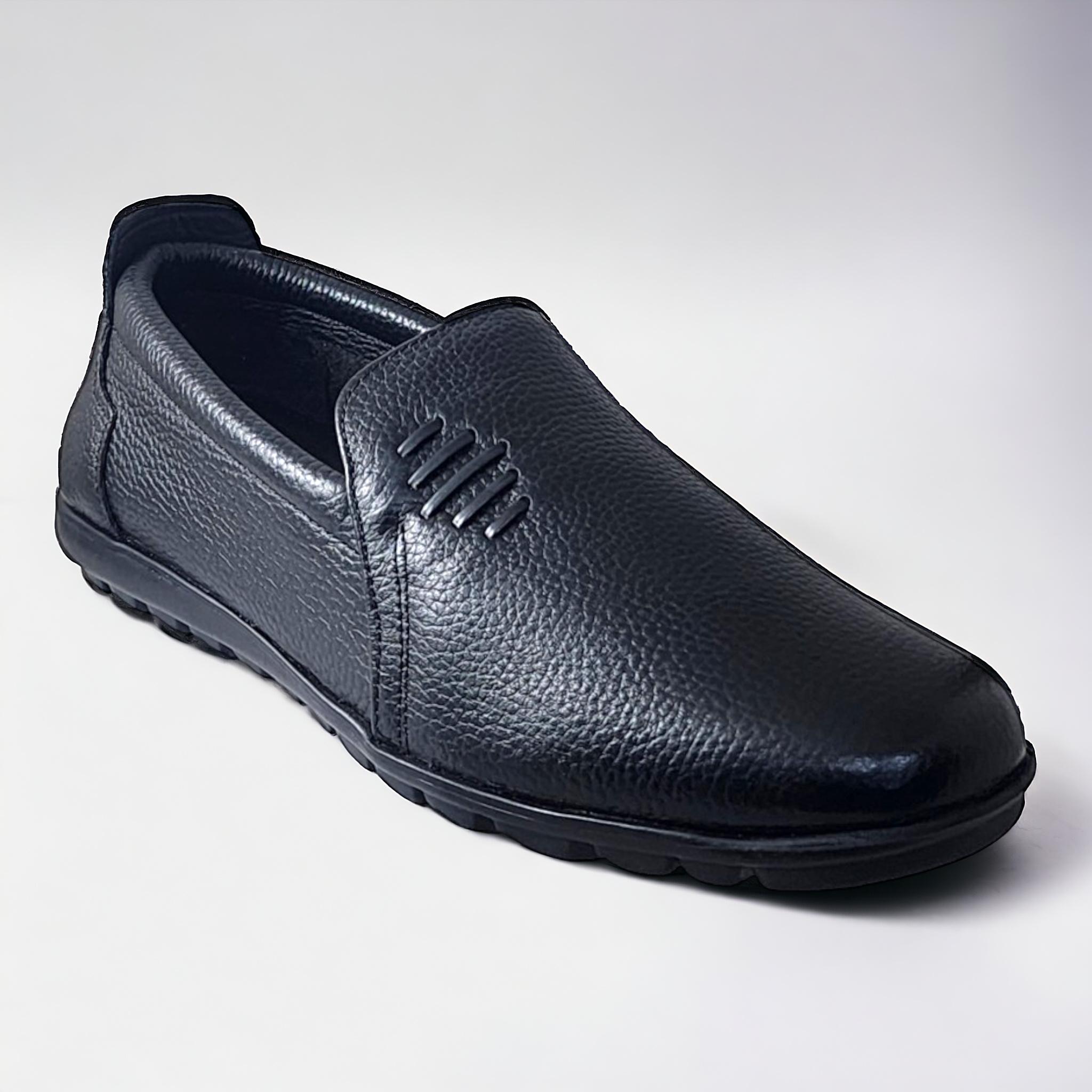 ZOOM NH07 BLACK Men's Casual Leather Shoes - qivii