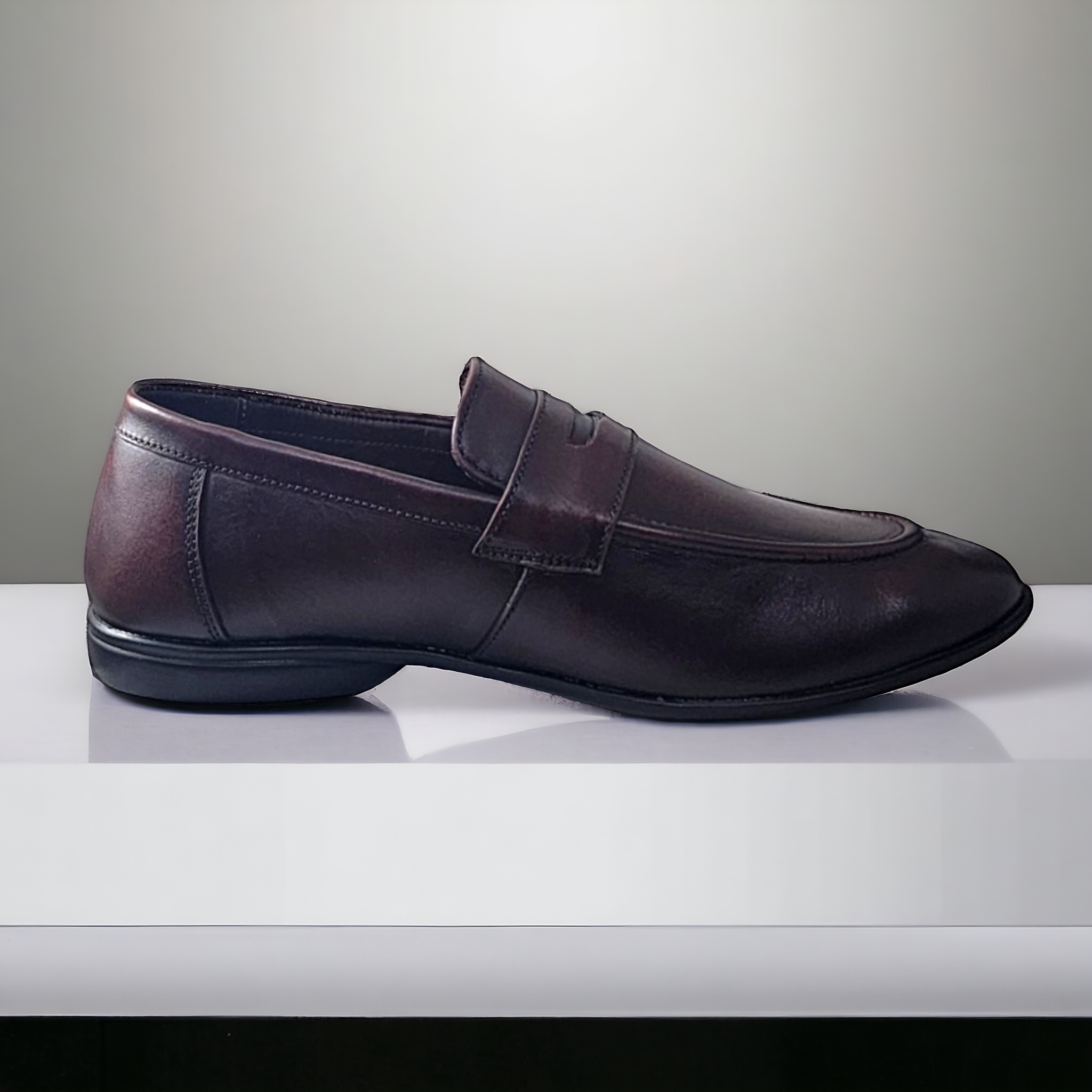 ZOOM S1441 BROWN Men's Loafers/Leather Shoes - qivii