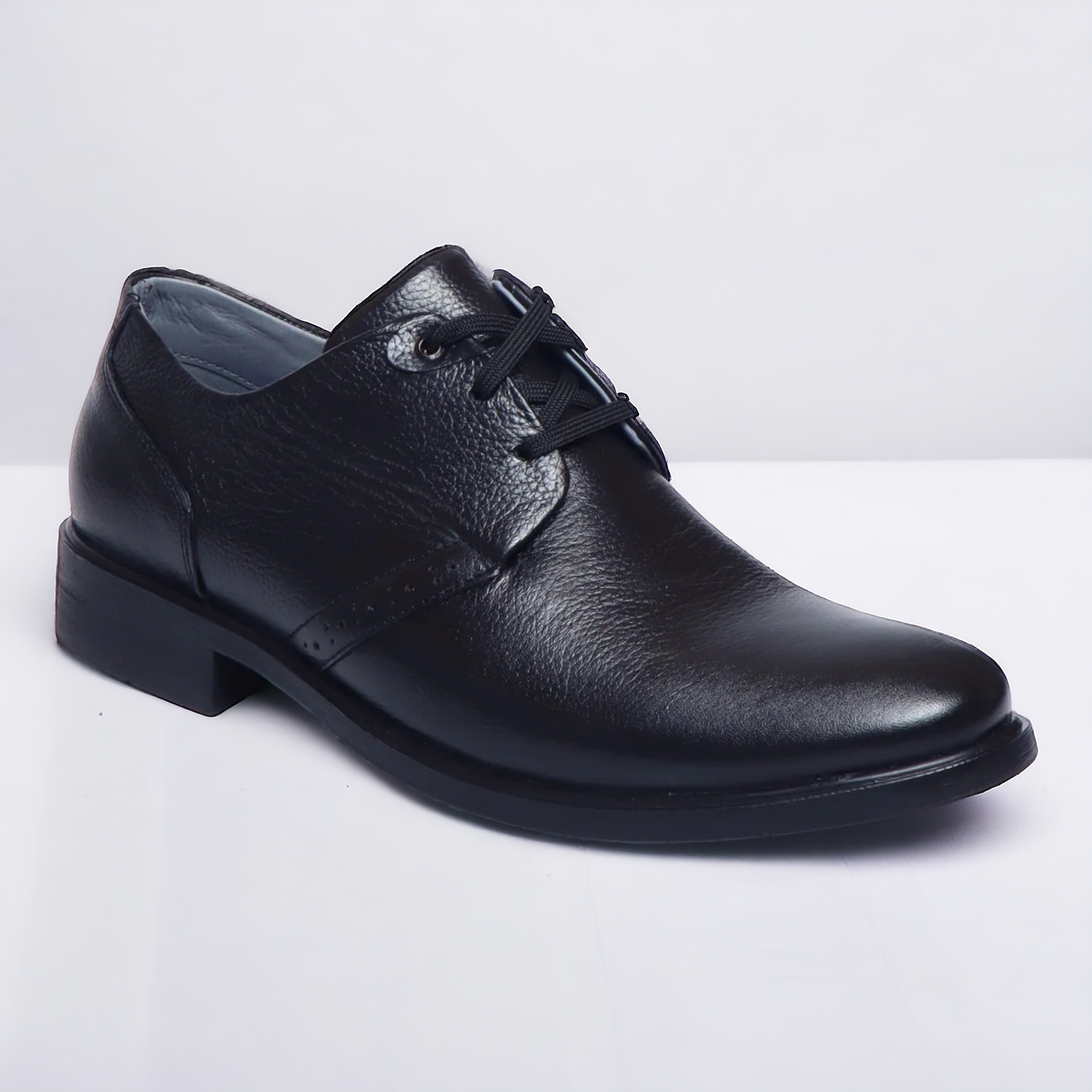 ZOOM B52 BLACK Men's Casual Lace Up Leather Shoes - qivii