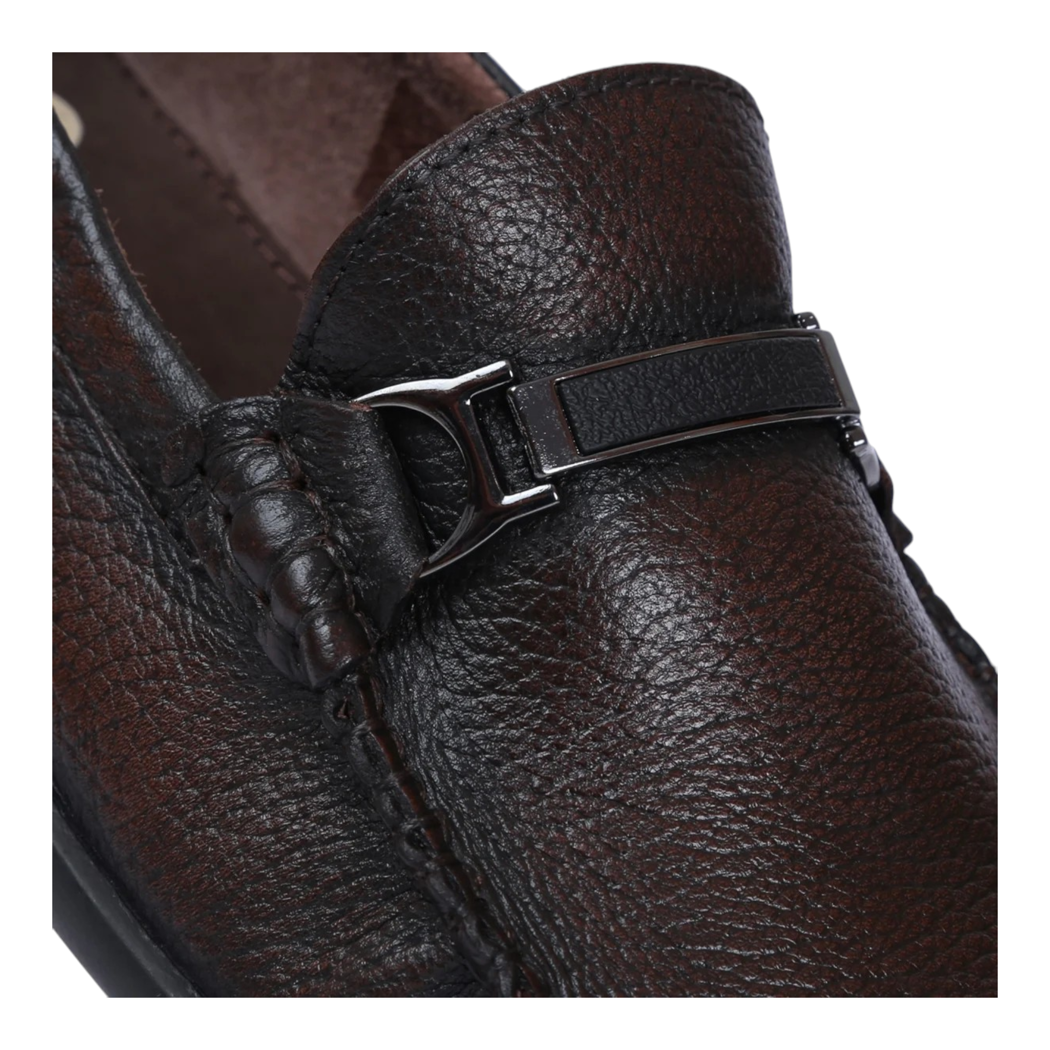 ZOOM D1325 BROWN Men's Loafers/Leather Shoes - qivii