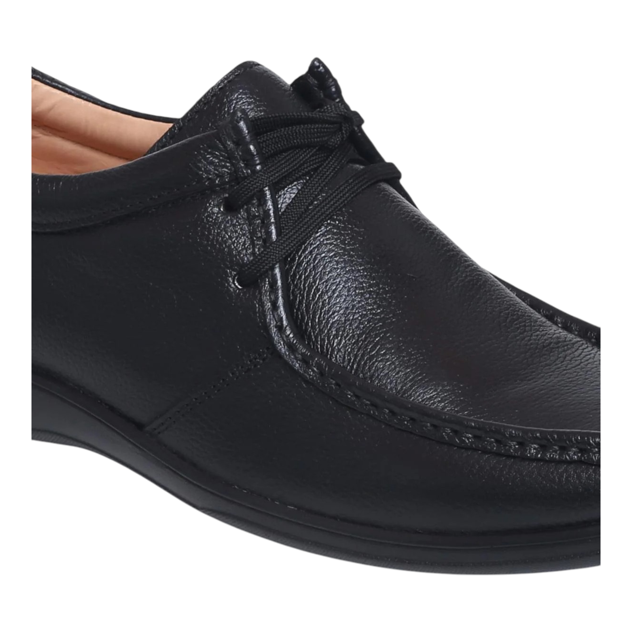 ZOOM D2570 BLACK Men's Casual Lace Up Leather Shoes - qivii