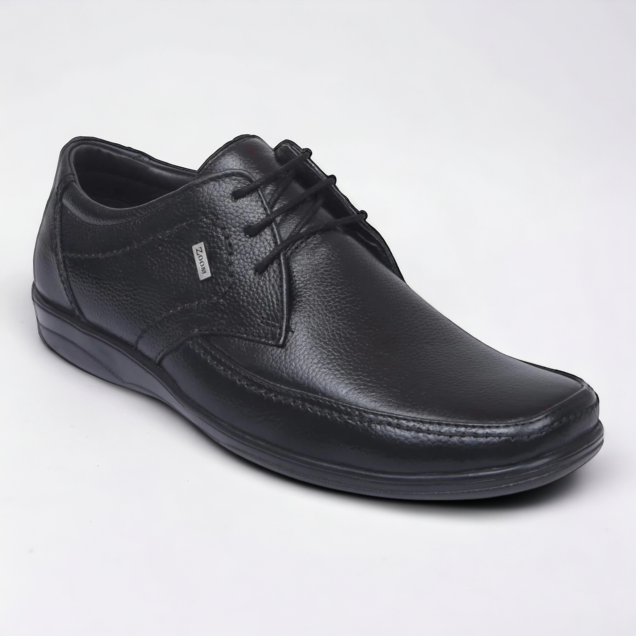 ZOOM D3151 BLACK Men's Casual Lace Up Leather Shoes - qivii