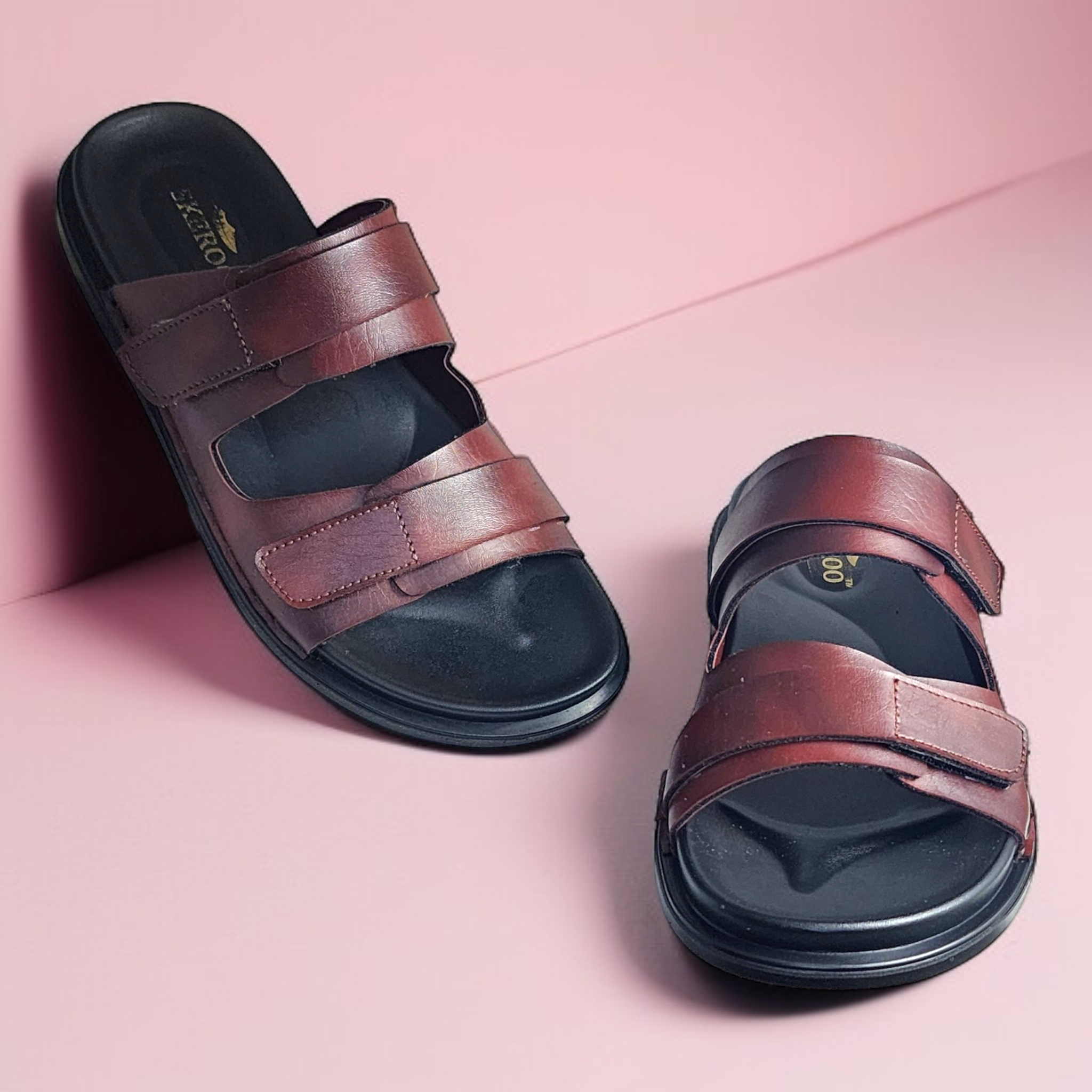 SKEROO 6406 BROWN Men's Leather Chapple - qivii