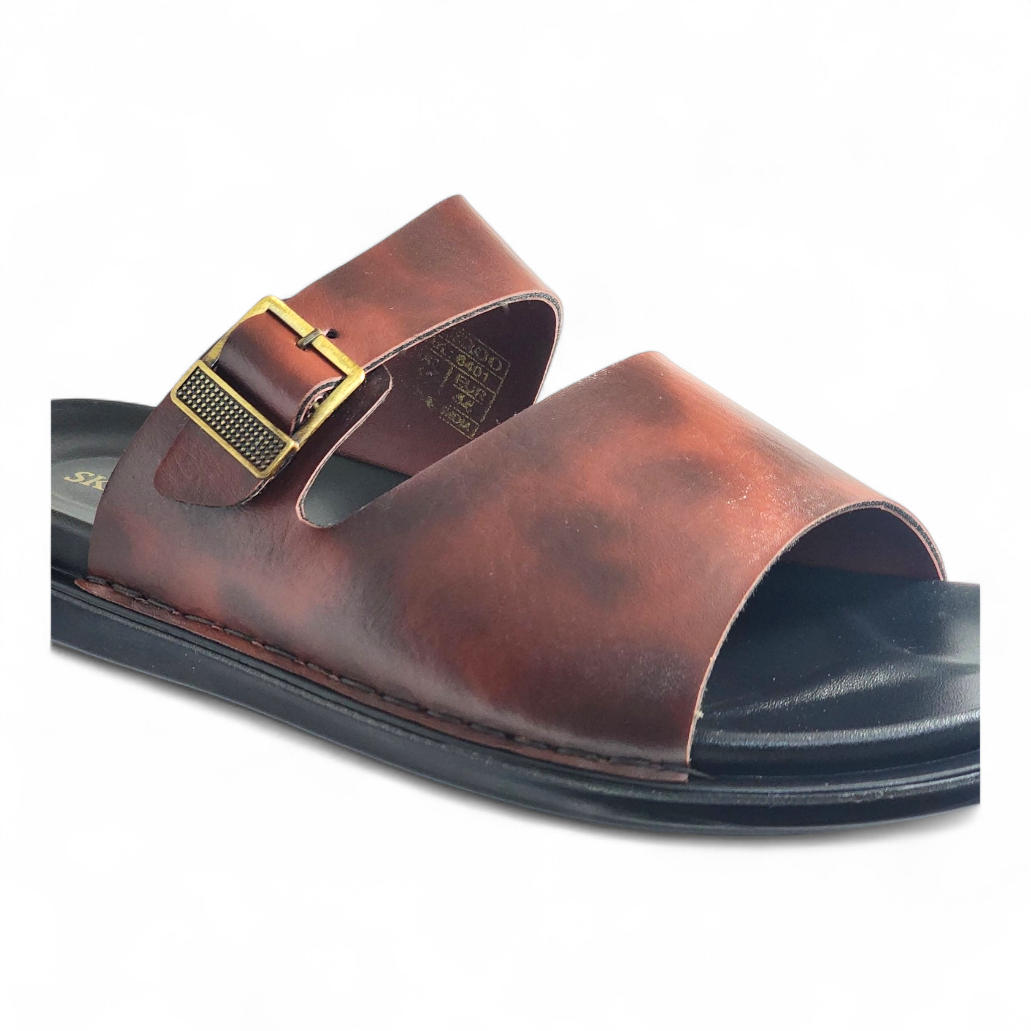 SKEROO 6401 BROWN Men's Leather Chapple - qivii
