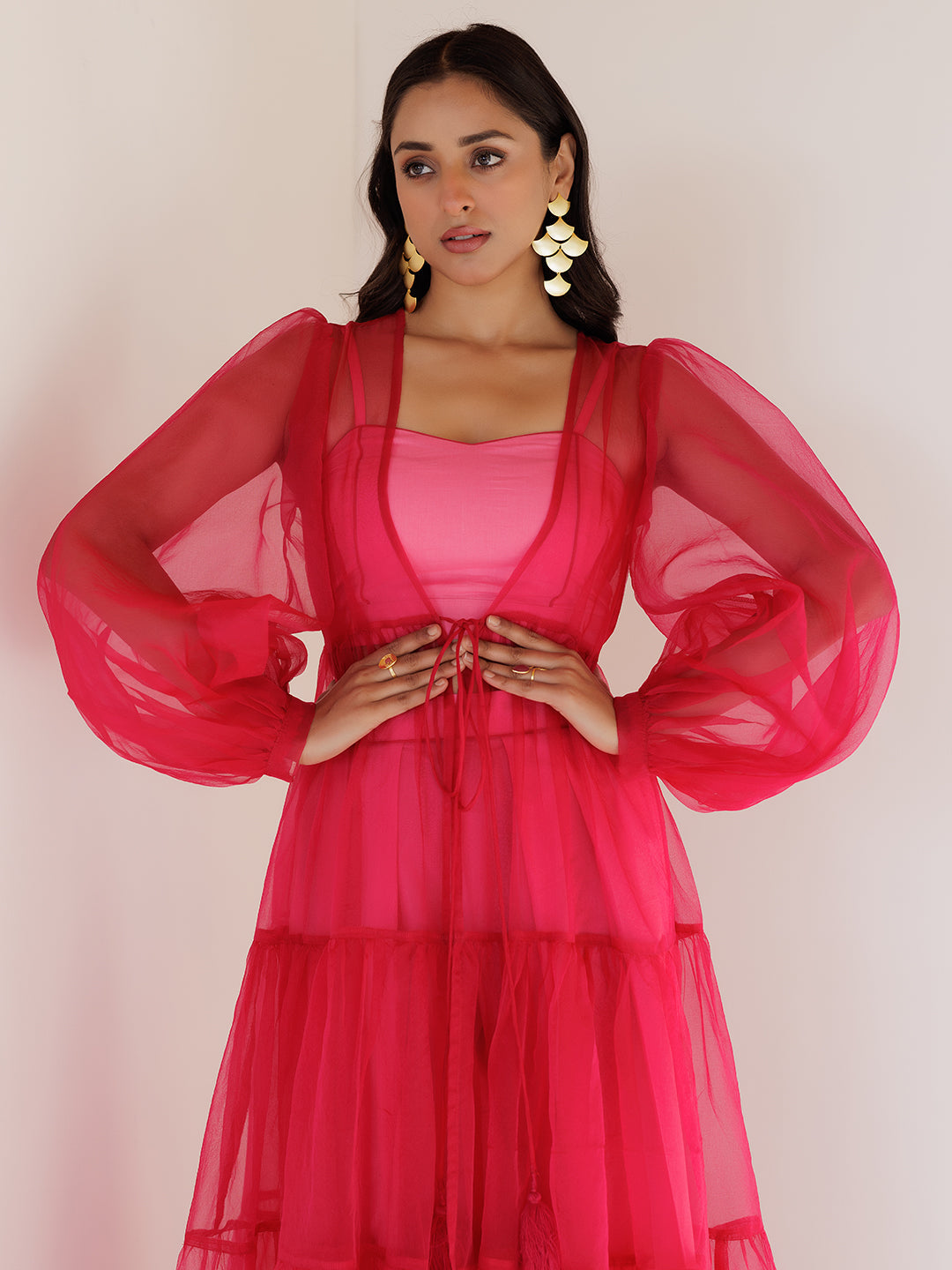 Pink Cosmos Co-Ord Set - By Ragavi - qivii