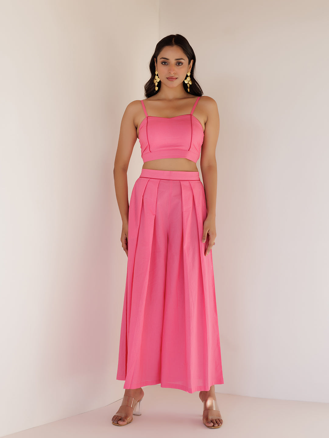 Pink Cosmos Co-Ord Set - By Ragavi - qivii