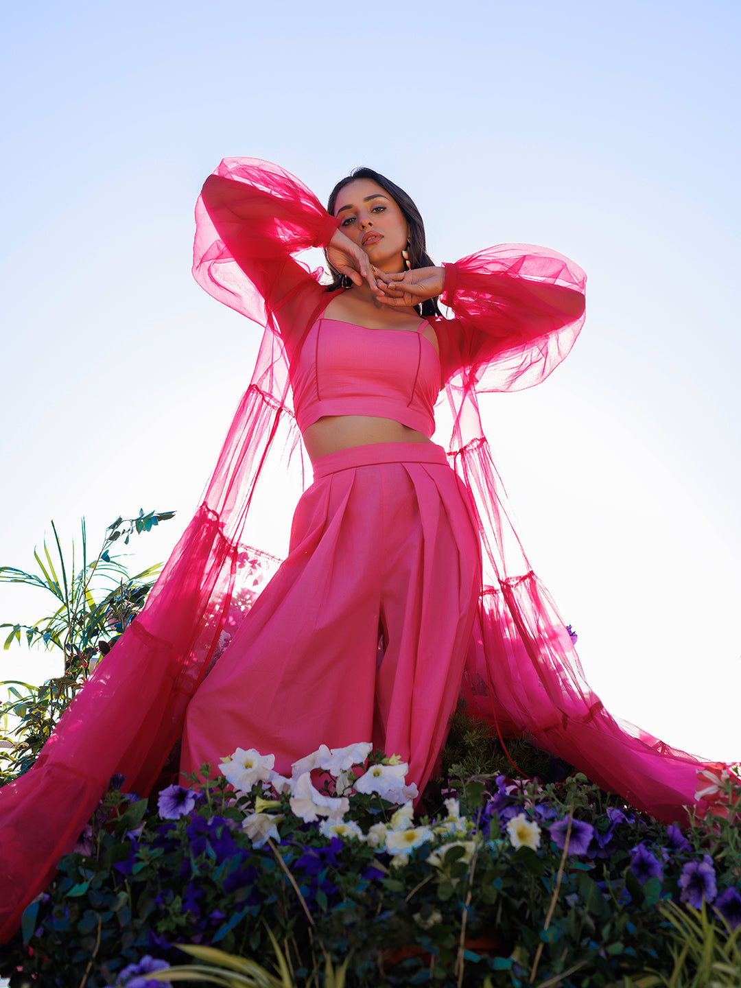 Pink Cosmos Co-Ord Set - By Ragavi - qivii