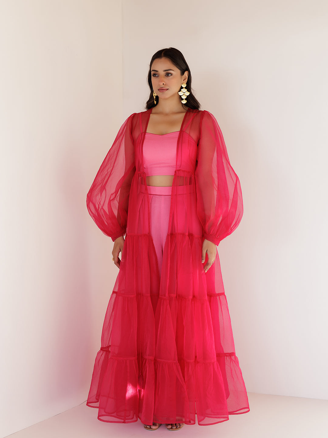 Pink Cosmos Co-Ord Set - By Ragavi - qivii