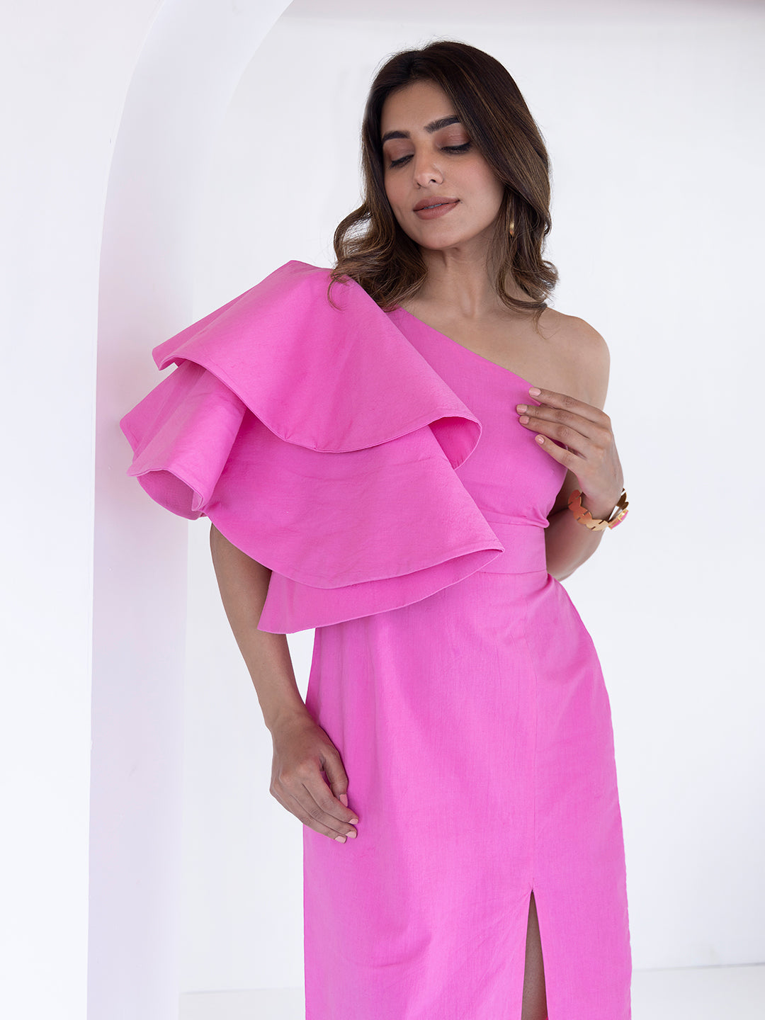 Pink Flame Dress - By Ragavi