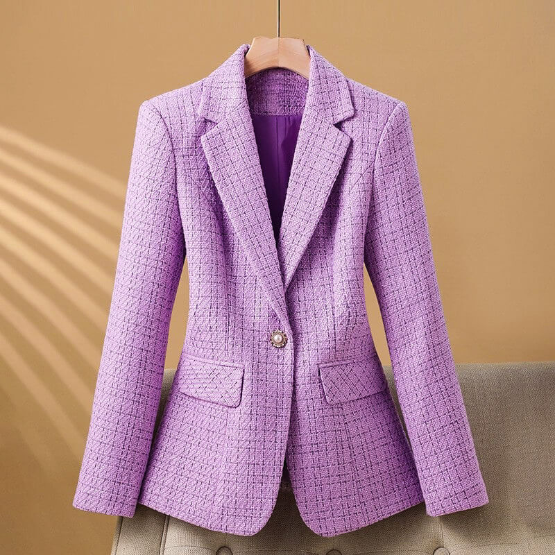 Olivia Boucle Tweed Blazer - By Qivii