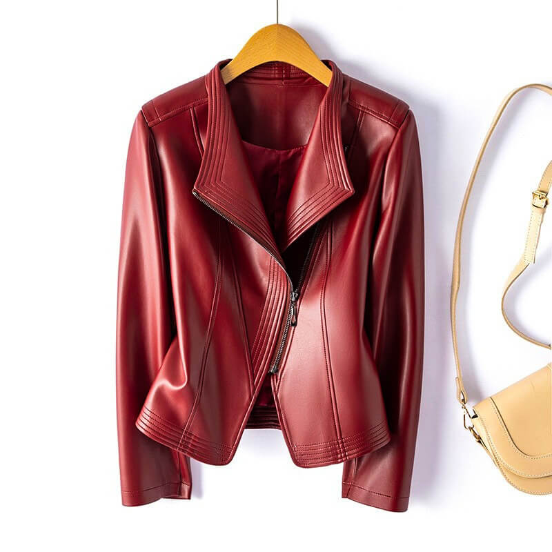 Hellena Leather Jacket - By Qivii