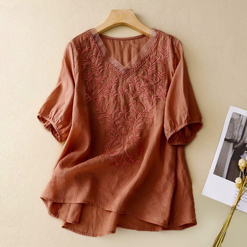 Daisy Cotton-Linen Shirt - By Qivii