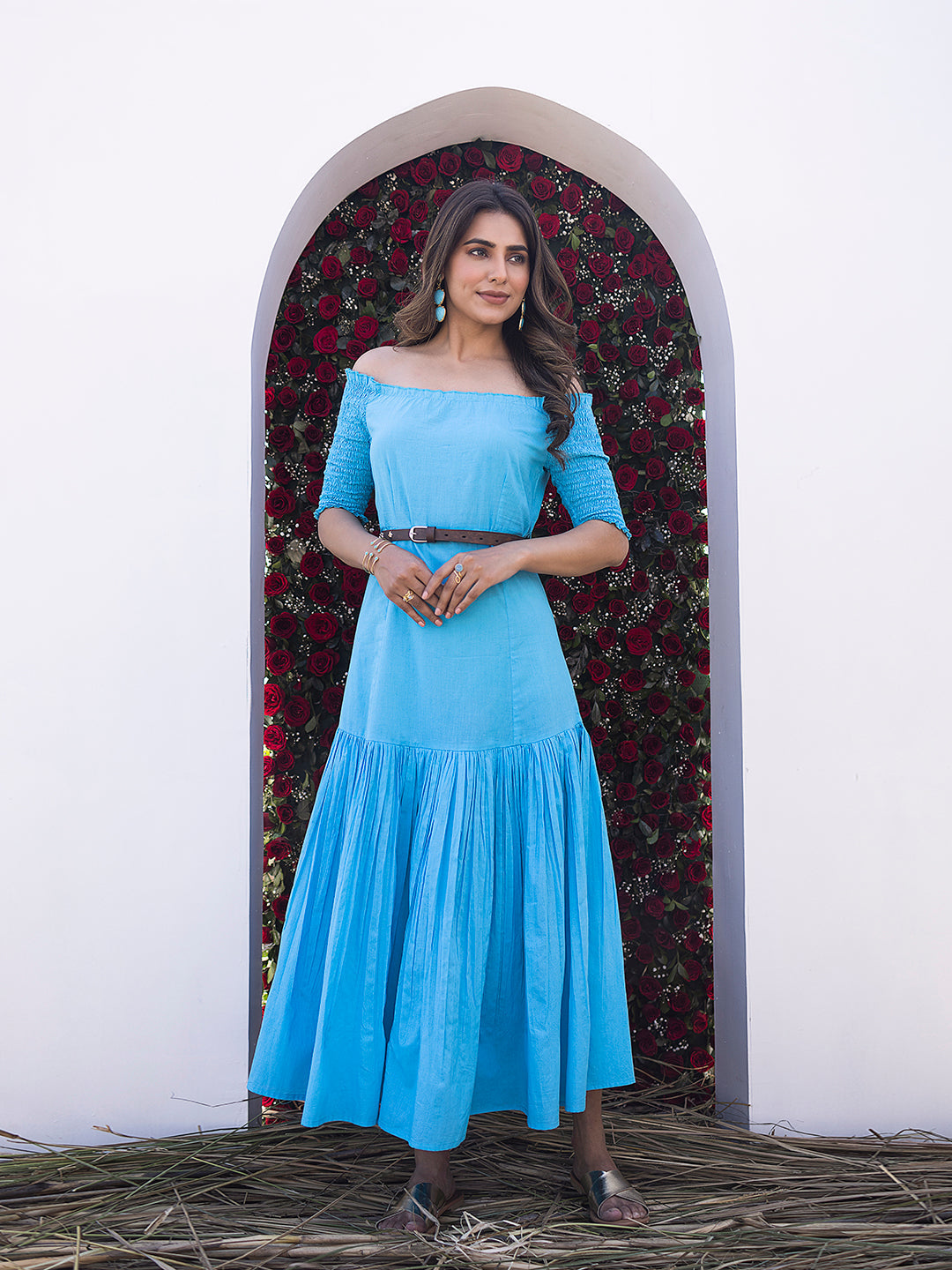 River Blue Midi Dress