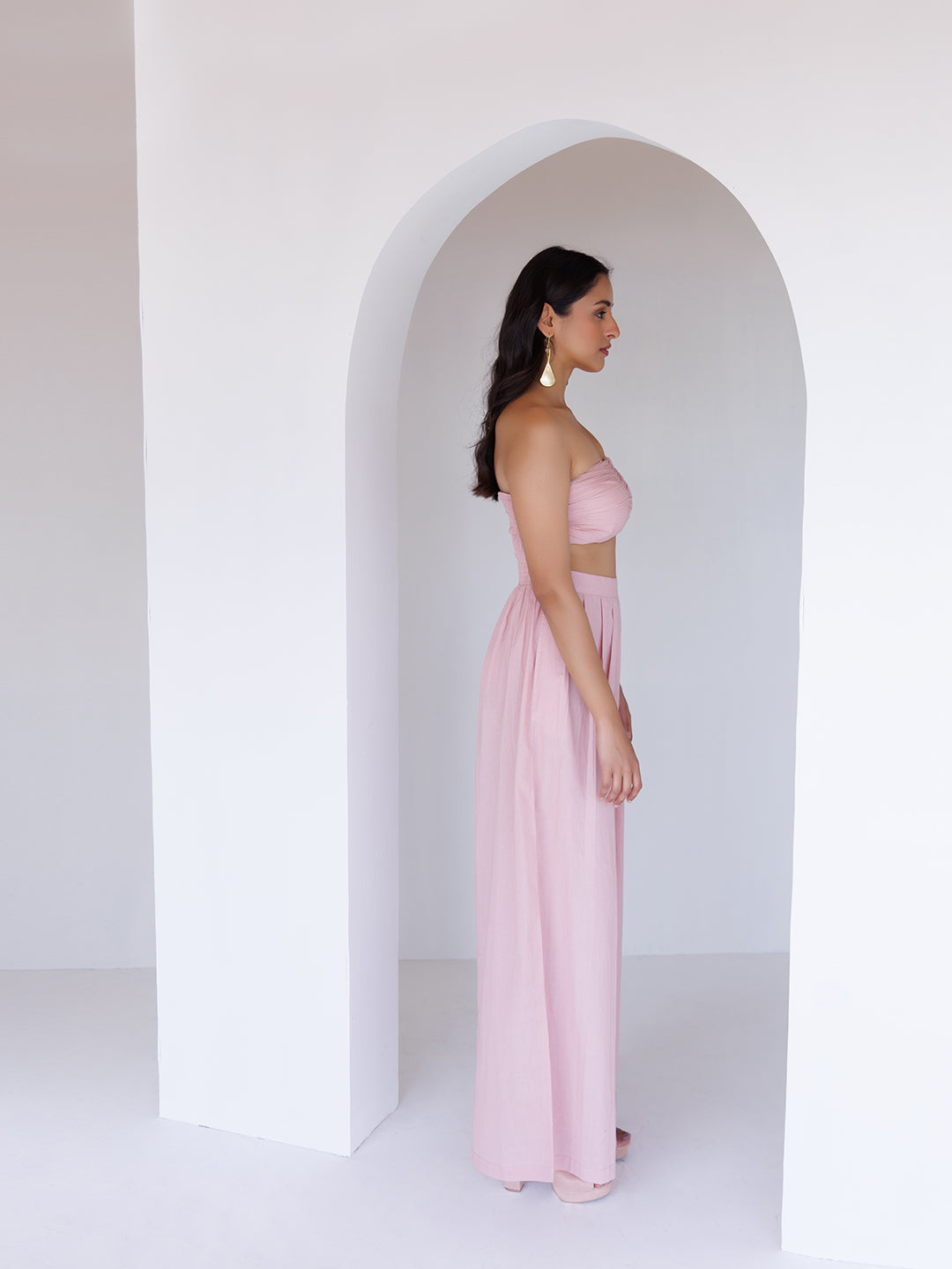 Rose Tan Jumpsuit - By Ragavi - qivii