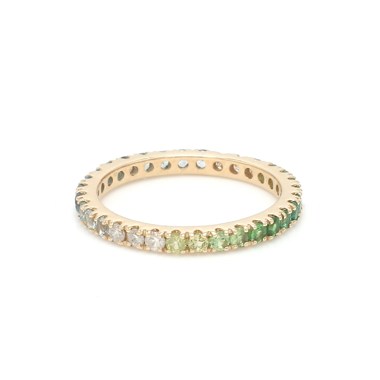 Blue Green Ombre Ring - qivii