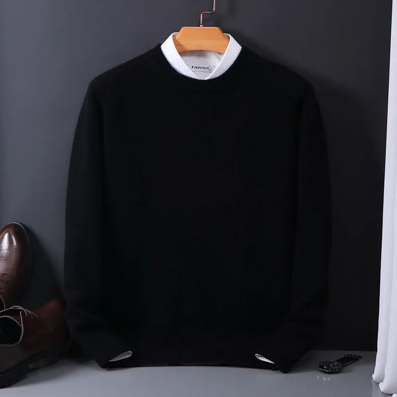 Levi™ - Zachte Effen Kleur Pullover - By Qivii