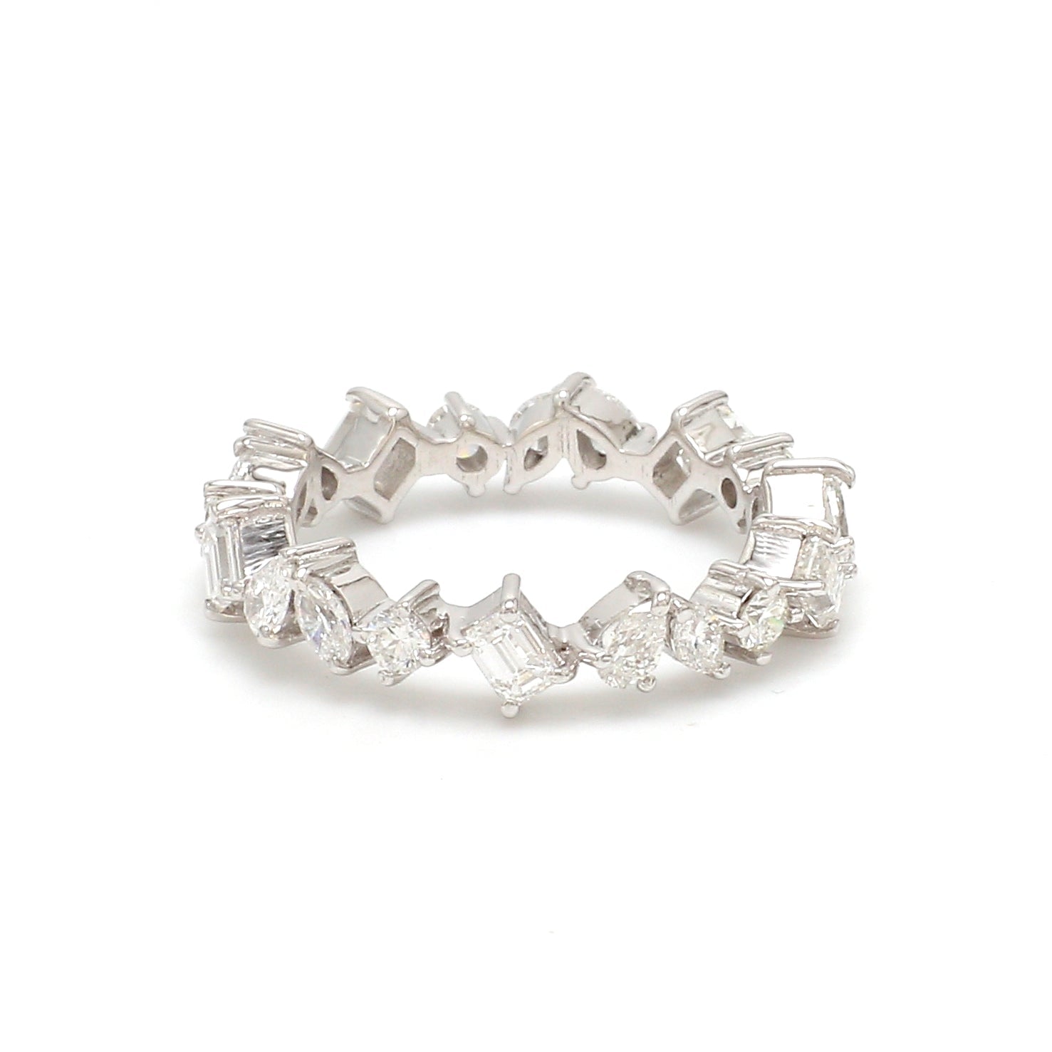 Diamond Mix Shape Eternity Ring - qivii