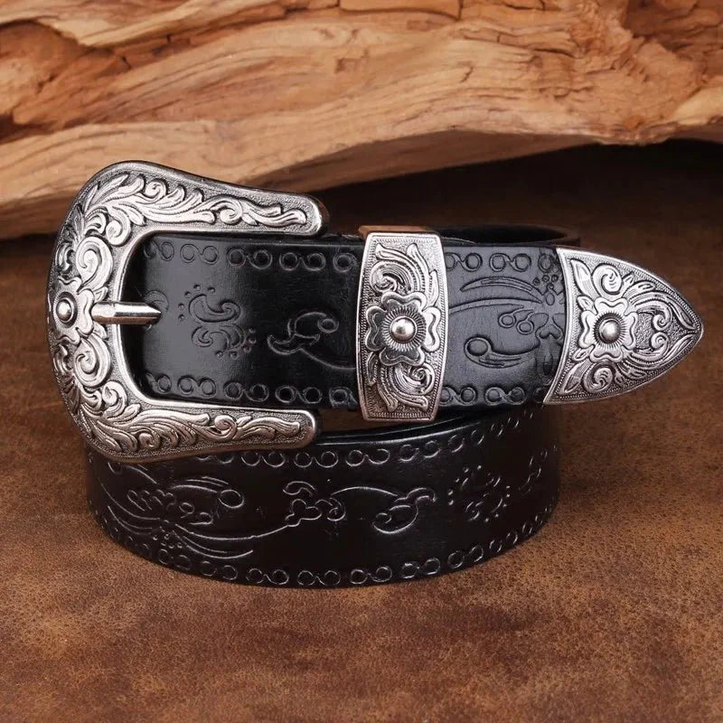 Cowboy Leather Belt - By Qivii
