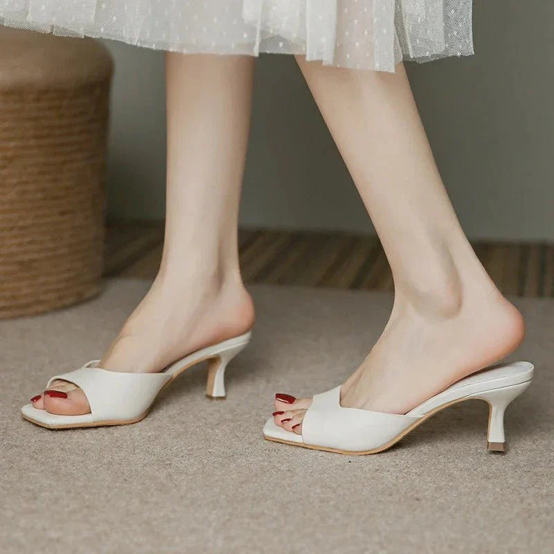 Divine Heel Sandals - By Qivii