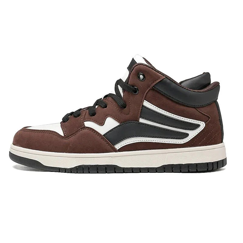 Leather Basketball Sneakers - By Qivii